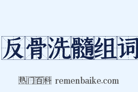 反骨洗髓组词是什么意思的图片